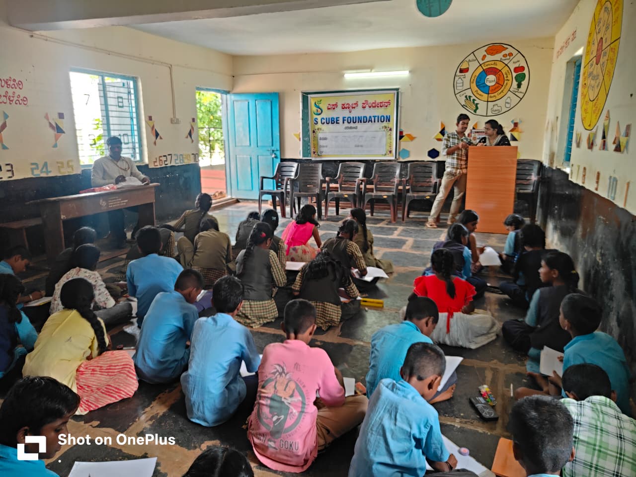 S Cube Foundation community programme in a Dharwad school