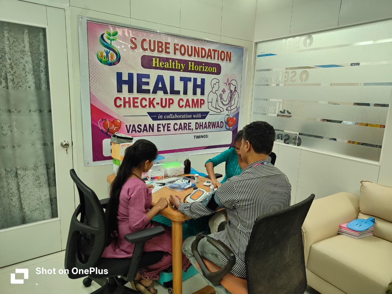 Community Health Check-up Camp in collaboration with Vasan Eye Care